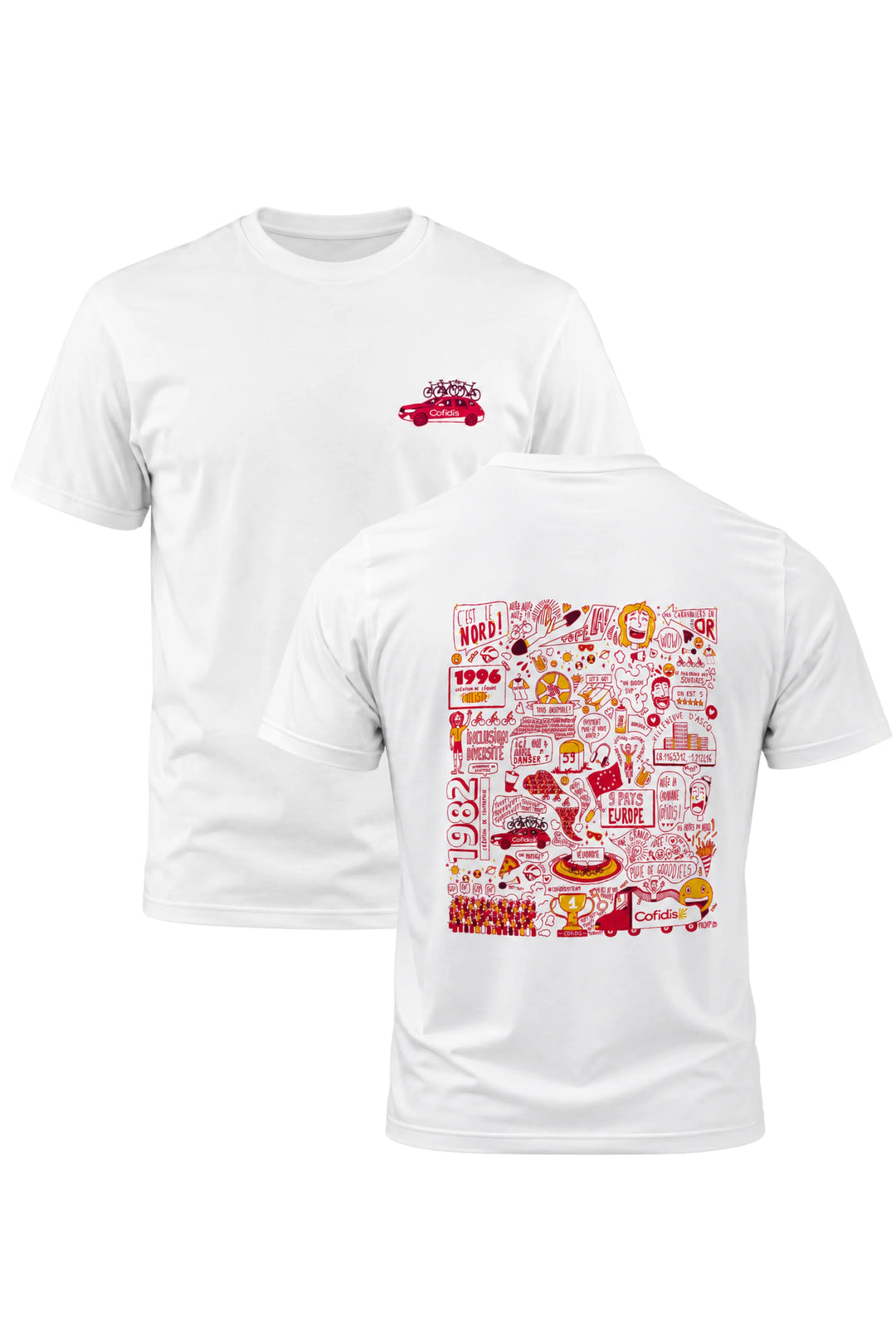 T-shirt Officiel Cofidis 30 ANS – Édition Collector Doodle Art by PAQAP