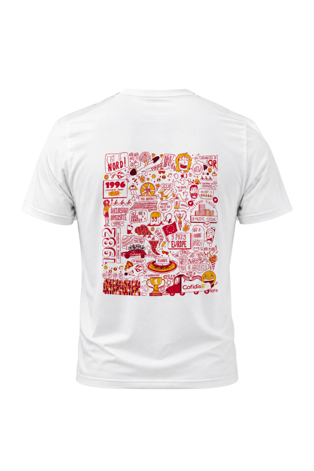 T-shirt Officiel Cofidis 30 ANS – Édition Collector Doodle Art by PAQAP