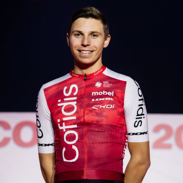 Maillot cycliste COFIDIS Nalini Look signé par Quentin LAFARGUE maglia